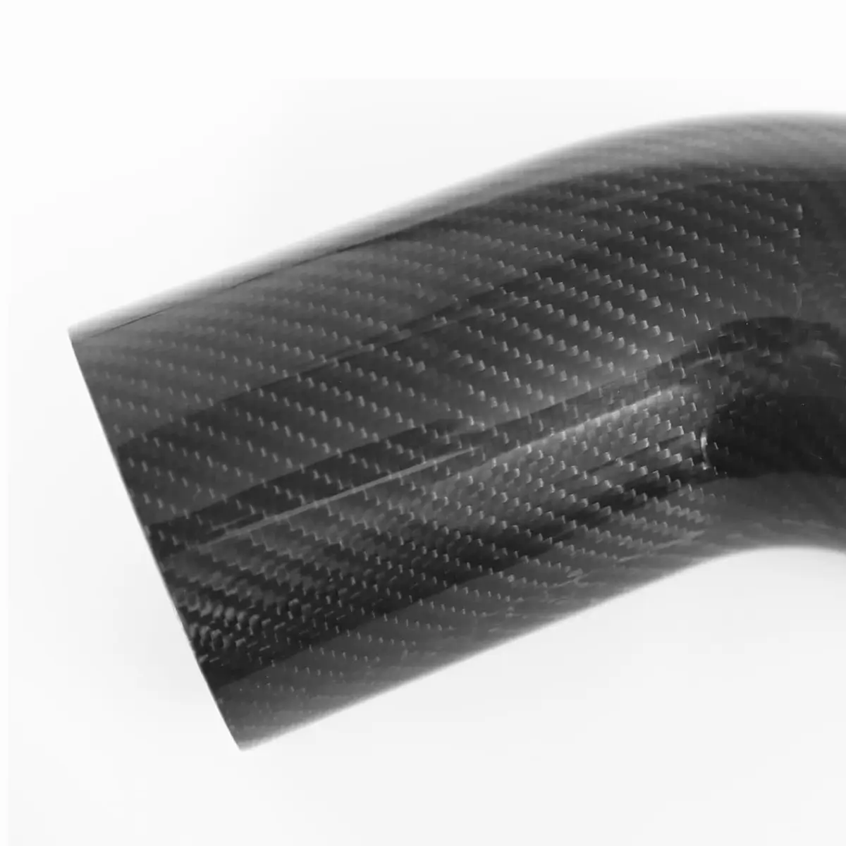 Tubo codo de fibra de carbono de 45 grados y 3 pulgadas de diámetro exterior