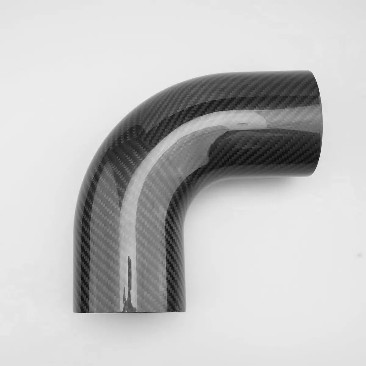 Tubo codo de fibra de carbono de 90 grados y 3 pulgadas de diámetro exterior