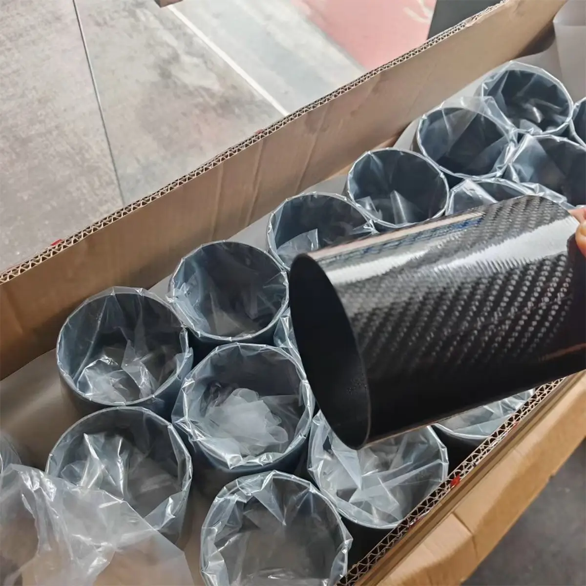 Kohlefaserrohre 100mm