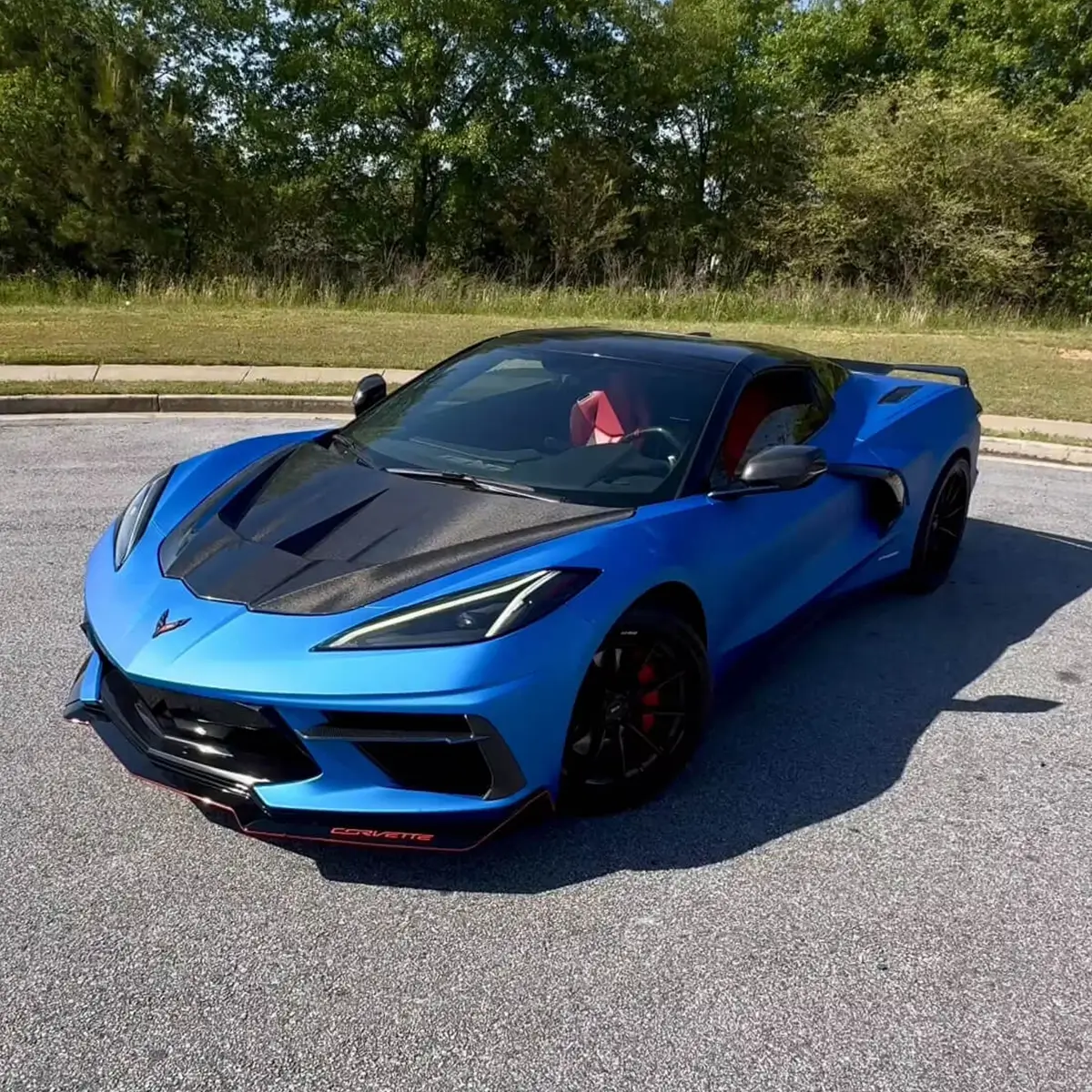 2019-2024 capô de fibra de carbono estilo st para Corvette C8 Stingray Z06 Eray Z07