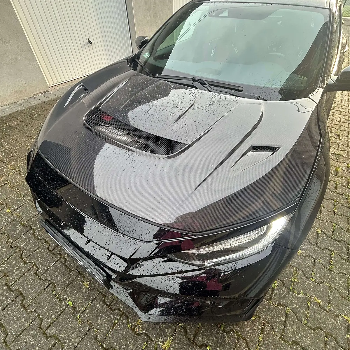 Capô do motor em fibra de carbono para Honda Civic SI Type R 2017+ FK7 FK8 10ª geração X 2016-2020