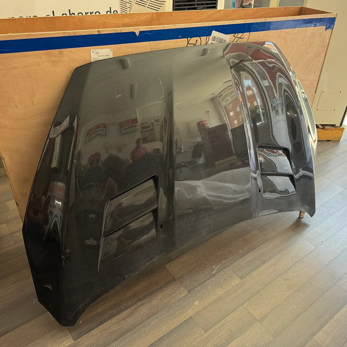 Capô do motor dianteiro em fibra de carbono para Ford Focus 2012+