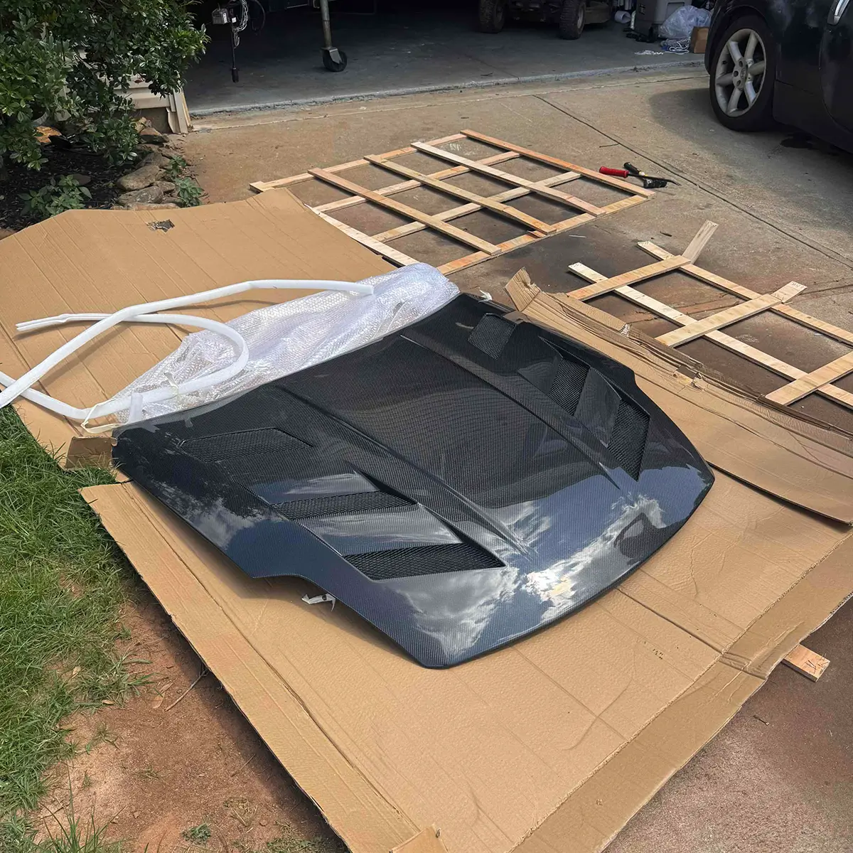 Capô dianteiro de fibra de carbono para Nissan 350Z Z33 2003-2006