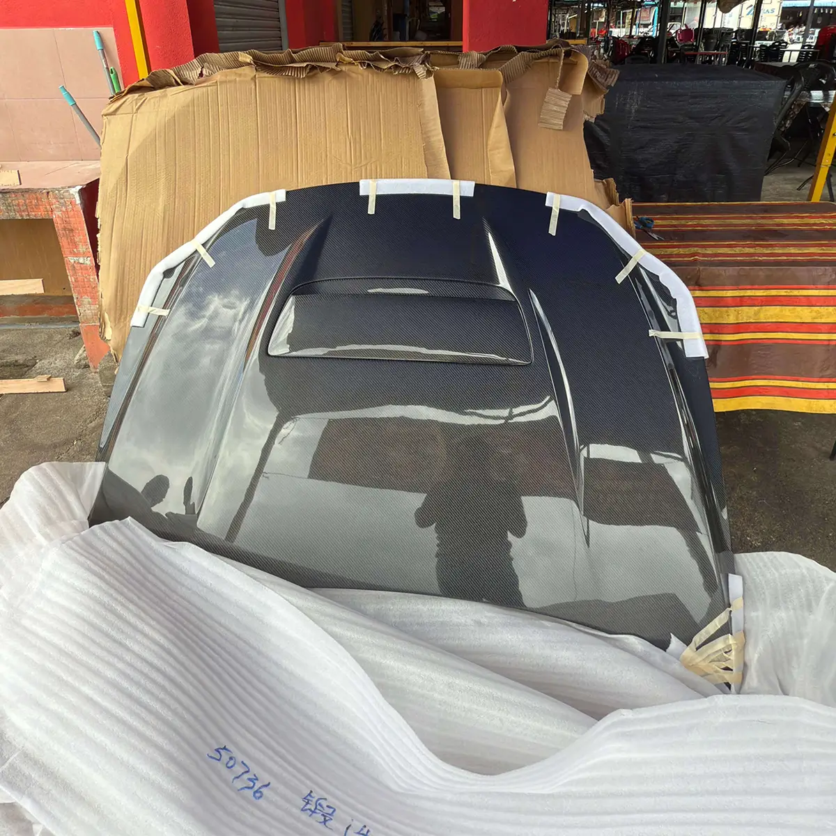 Capô de fibra de carbono para o Mazda 3 Axela 2020-2021