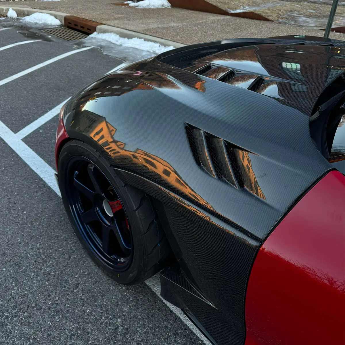 Capô de fibra de carbono para A90 A91 Mk5 Supra 2020-2024