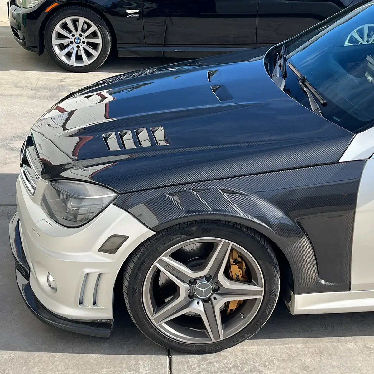 Capô de fibra de carbono para BMW M3 Série 3 F30 F35 328i 330i 335i 340i