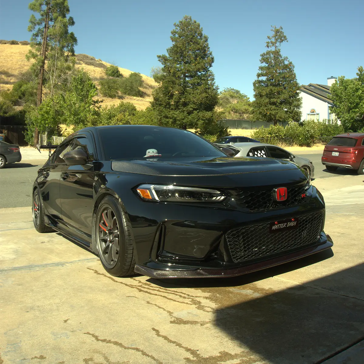 Capô de fibra de carbono ventilado para Honda Civic Type R FL5 Hatch