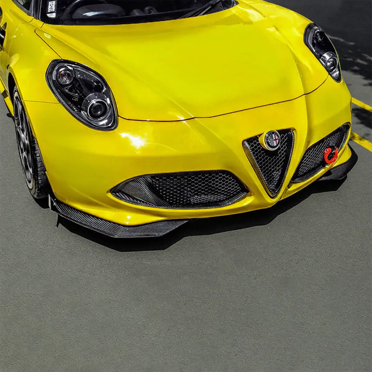 alfa romeo c4 carbon fiber front lip