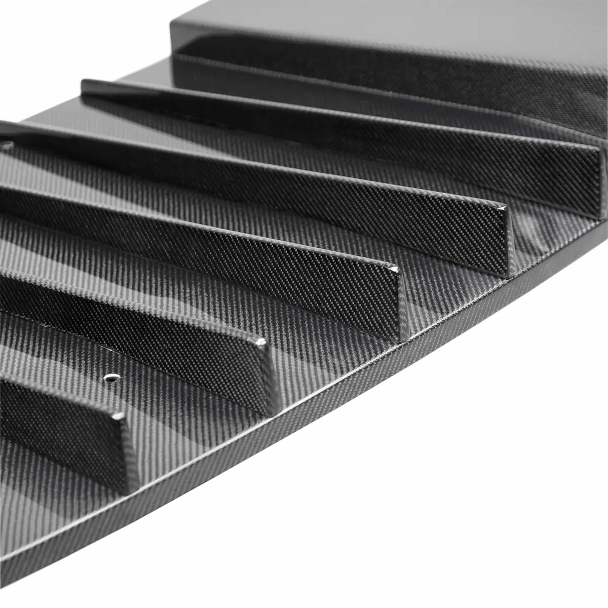 custom carbon fiber rear diffuser with plate