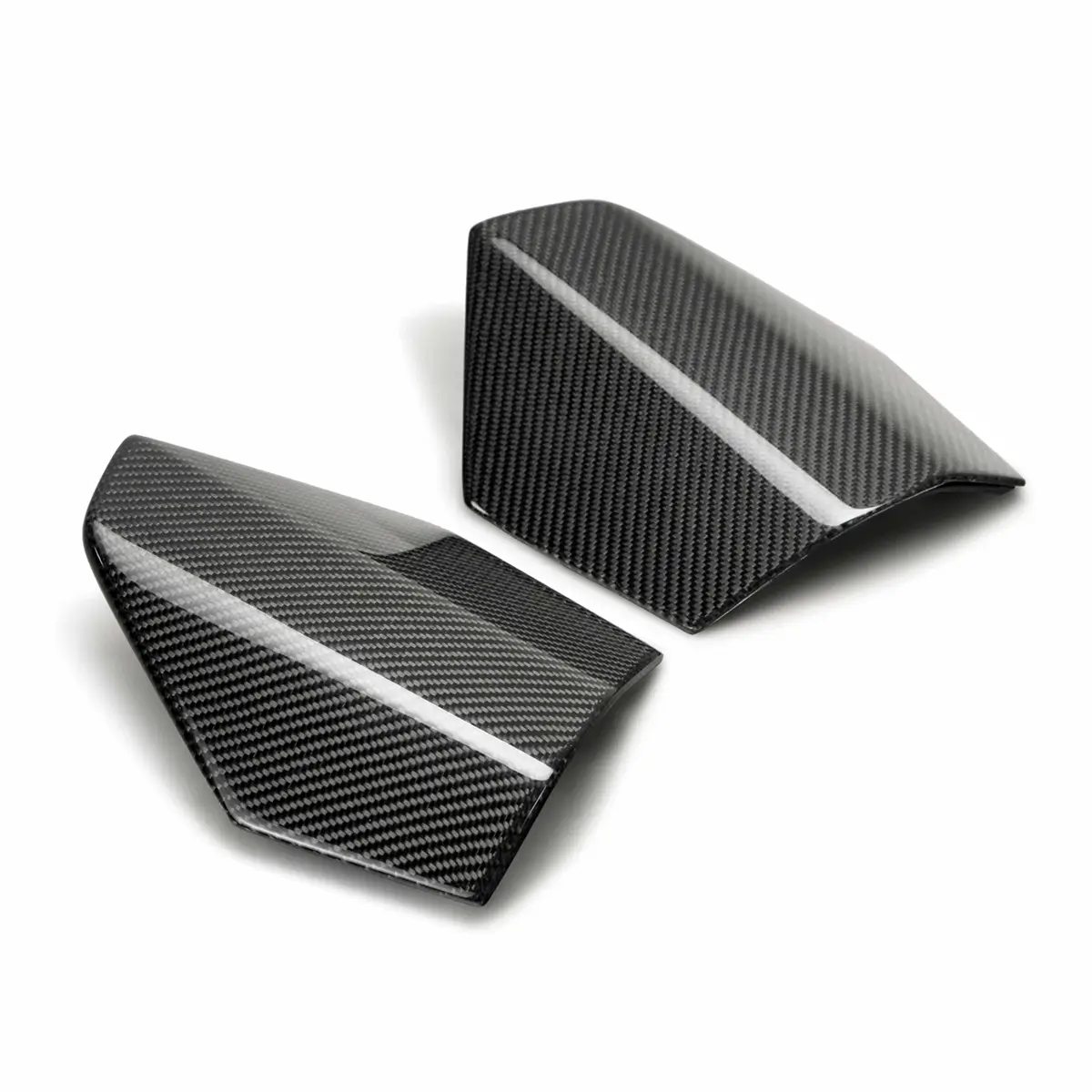 custom carbon fiber rear roof trim with panels