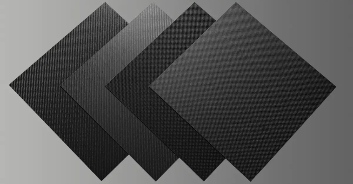custom carbon fiber part with sheet