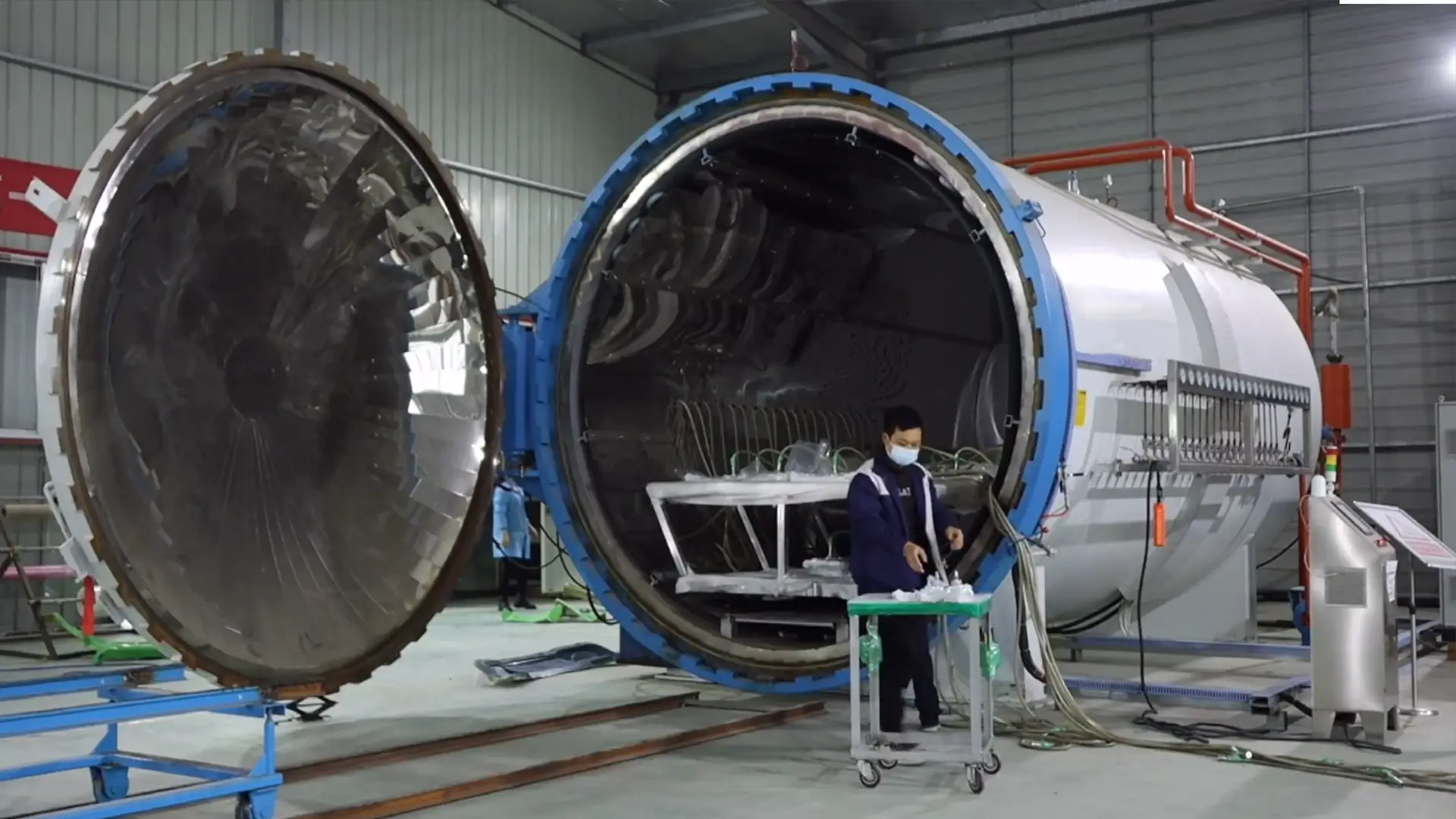 carbon fiber curing autoclave room