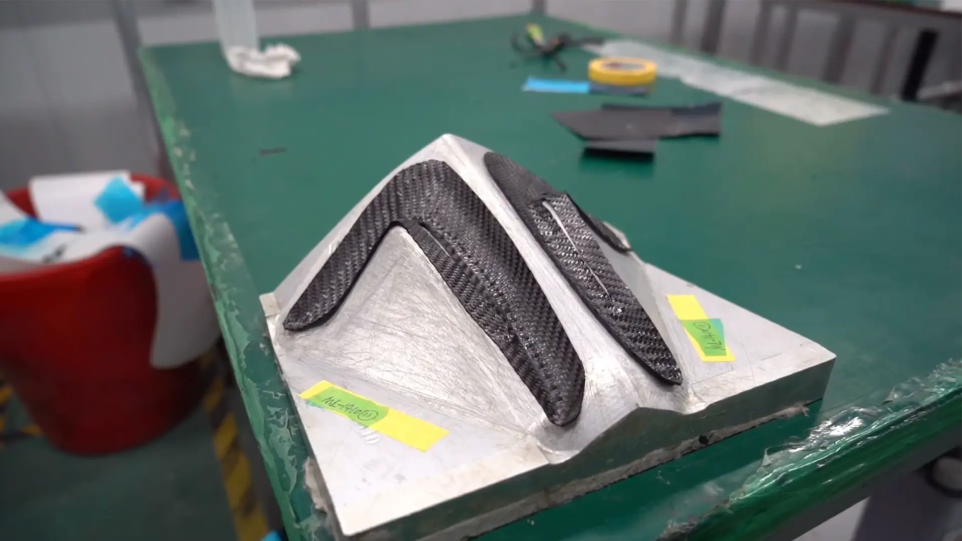 carbon fiber layup room