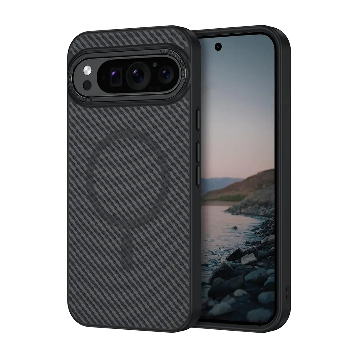 carbon fiber magnetic phone case