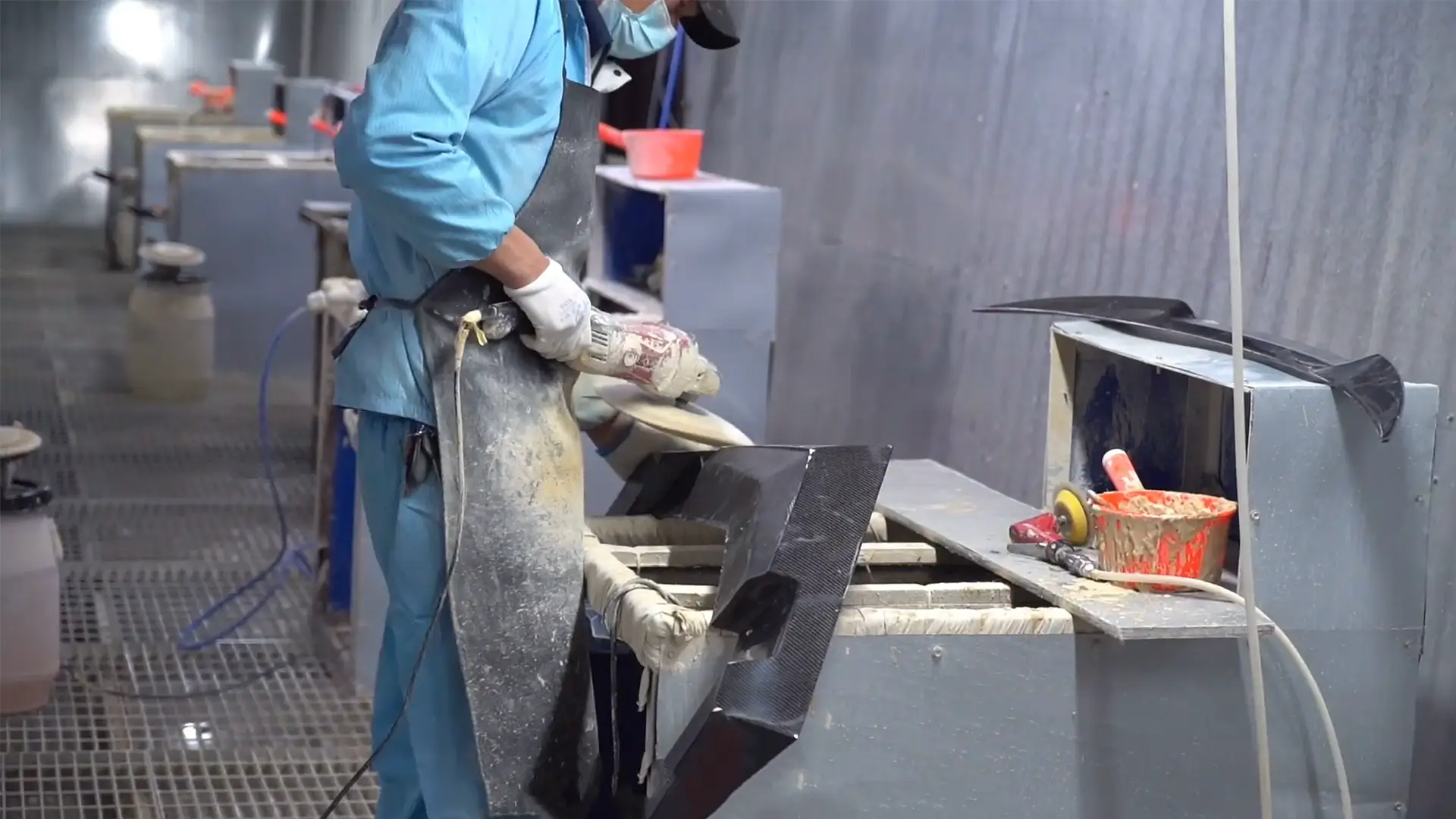 carbon fiber surface treatment sanding area