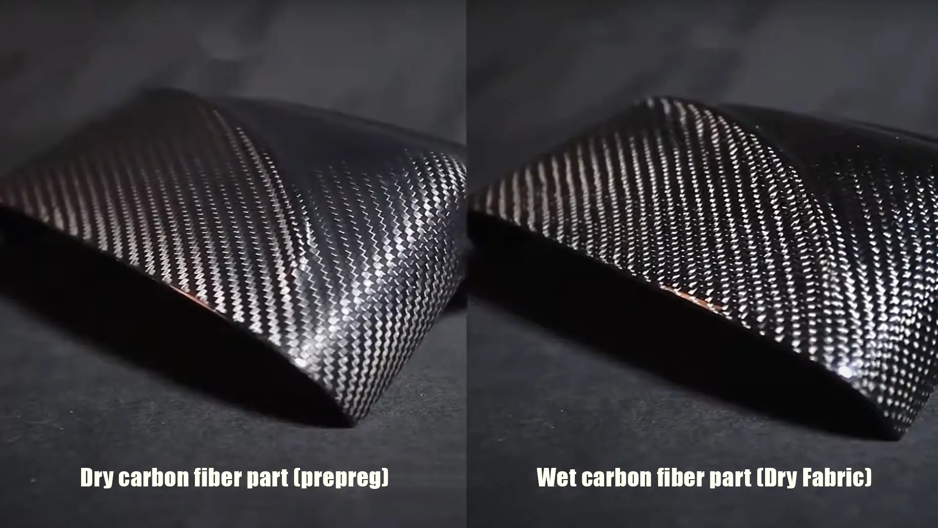 dry prepreg VS wet custom carbon fiber part