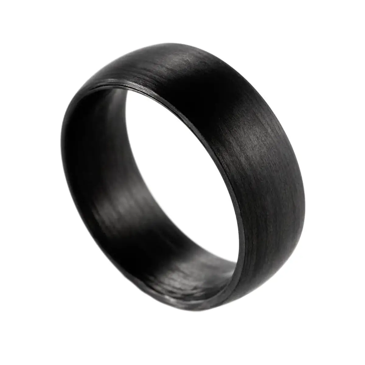 custom carbon fiber mens wedding ring