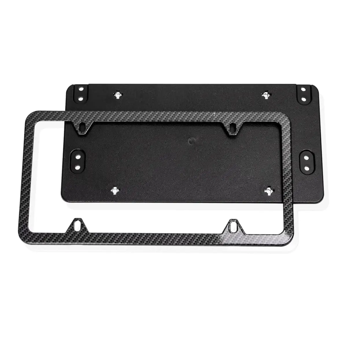 custom carbon fiber motorcycle license plate frame