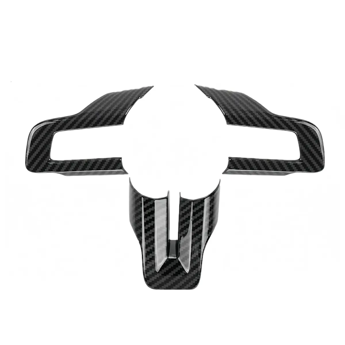 custom carbon fiber steering wheel trim overlay