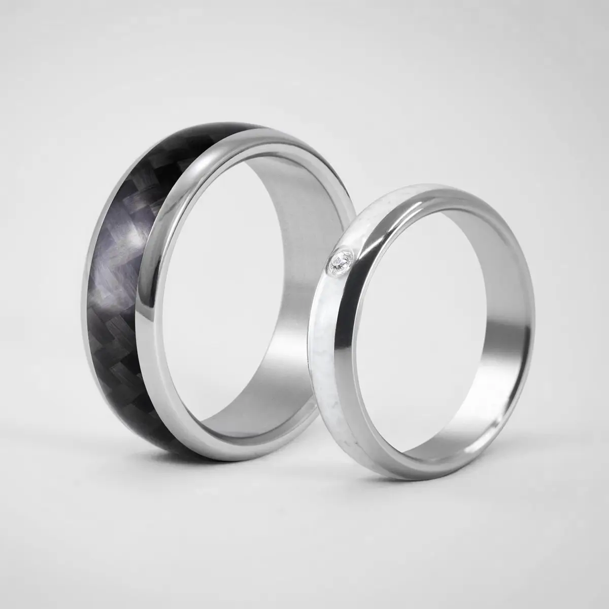 custom carbon fiber wedding band