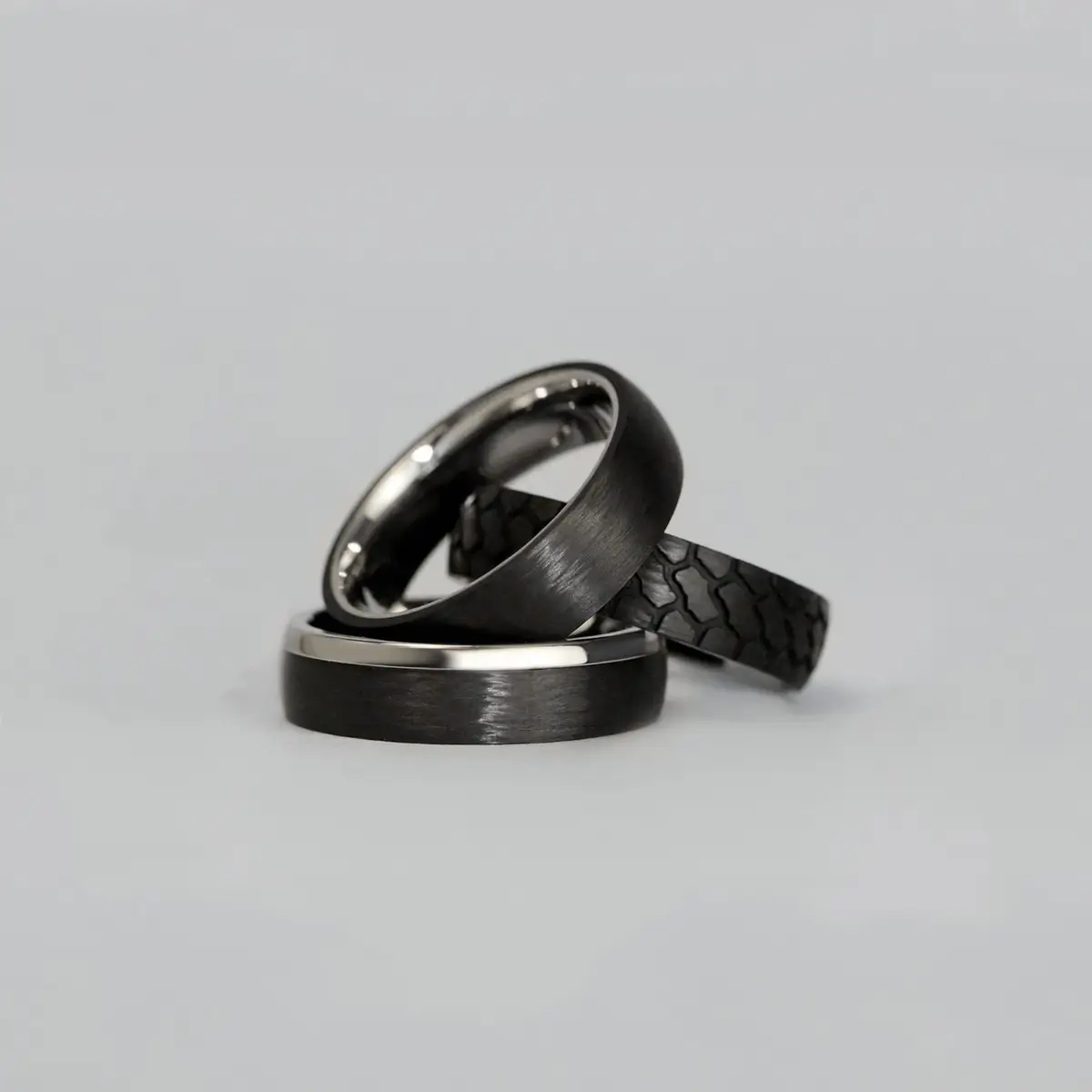 custom carbon fiber wedding rings