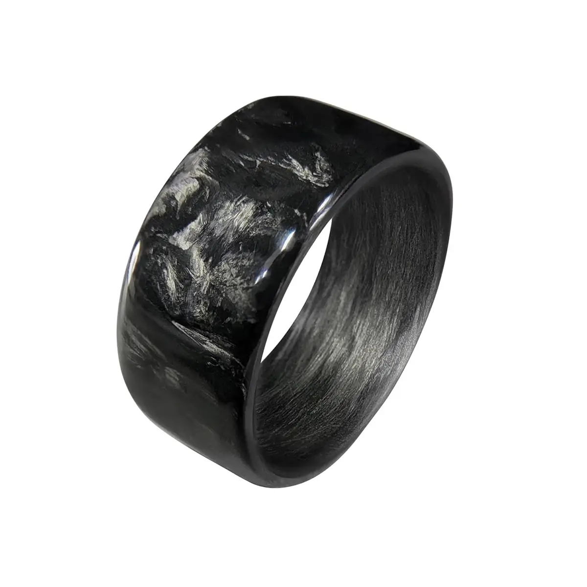 custom ring carbon fiber meteorite
