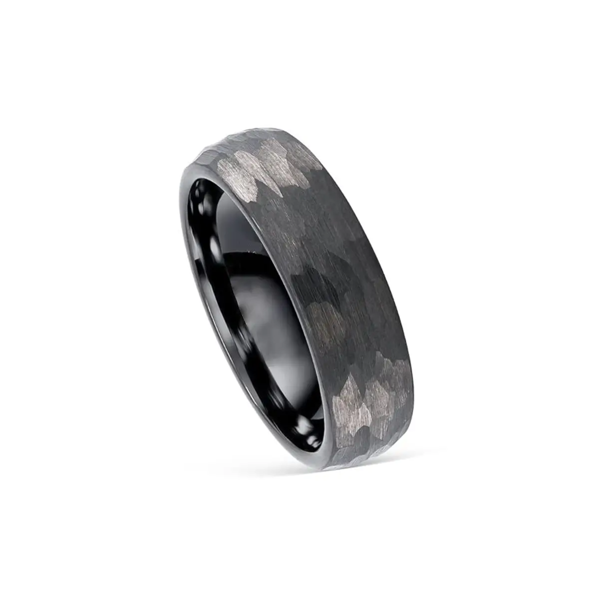 custom tungsten carbon fiber wedding ring