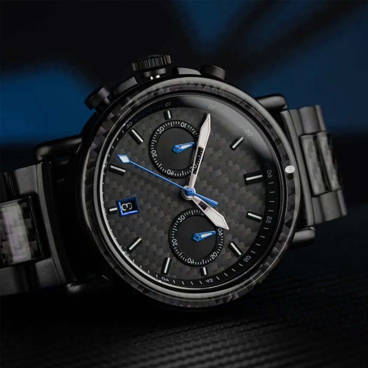carbon fiber watch custom
