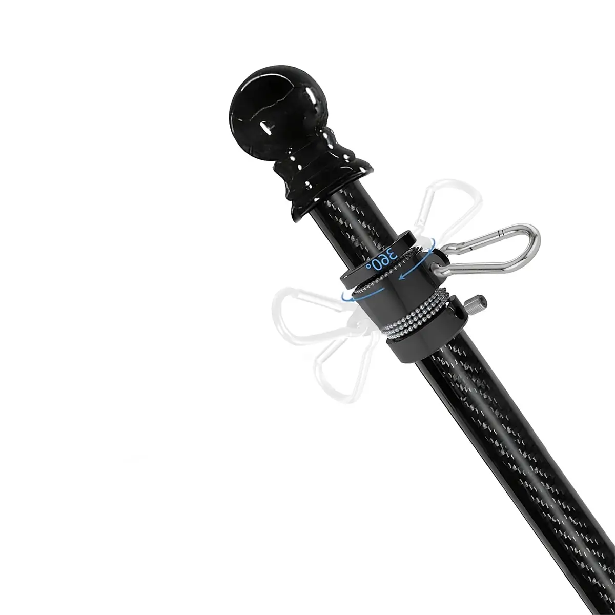 custom carbon fiber flagpole