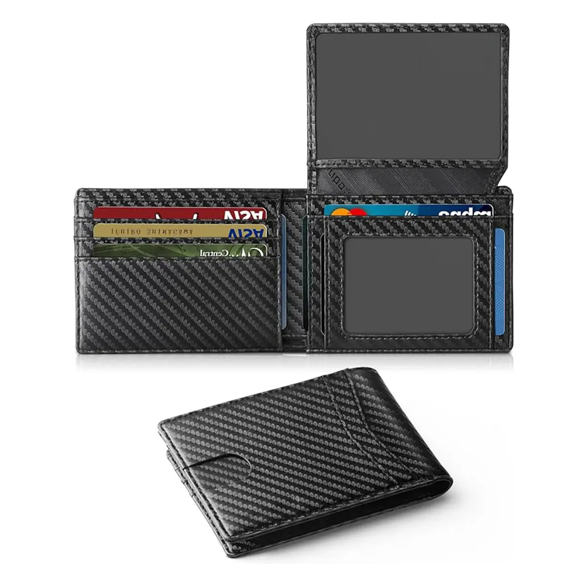 custom carbon fiber money clip wallet