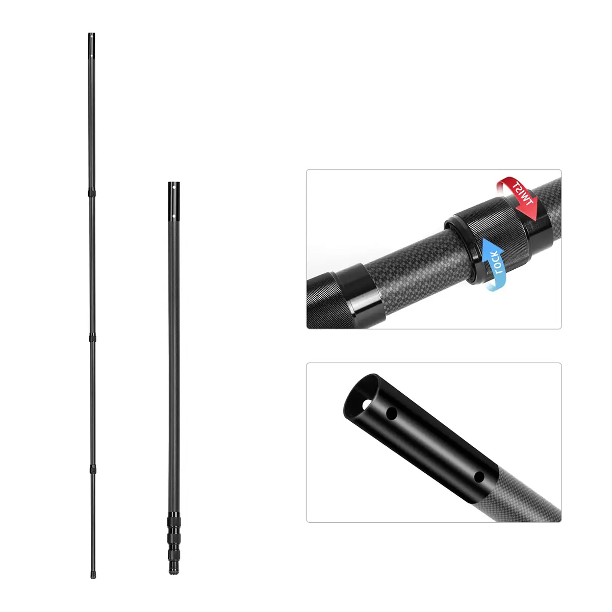 custom carbon fiber pole stick