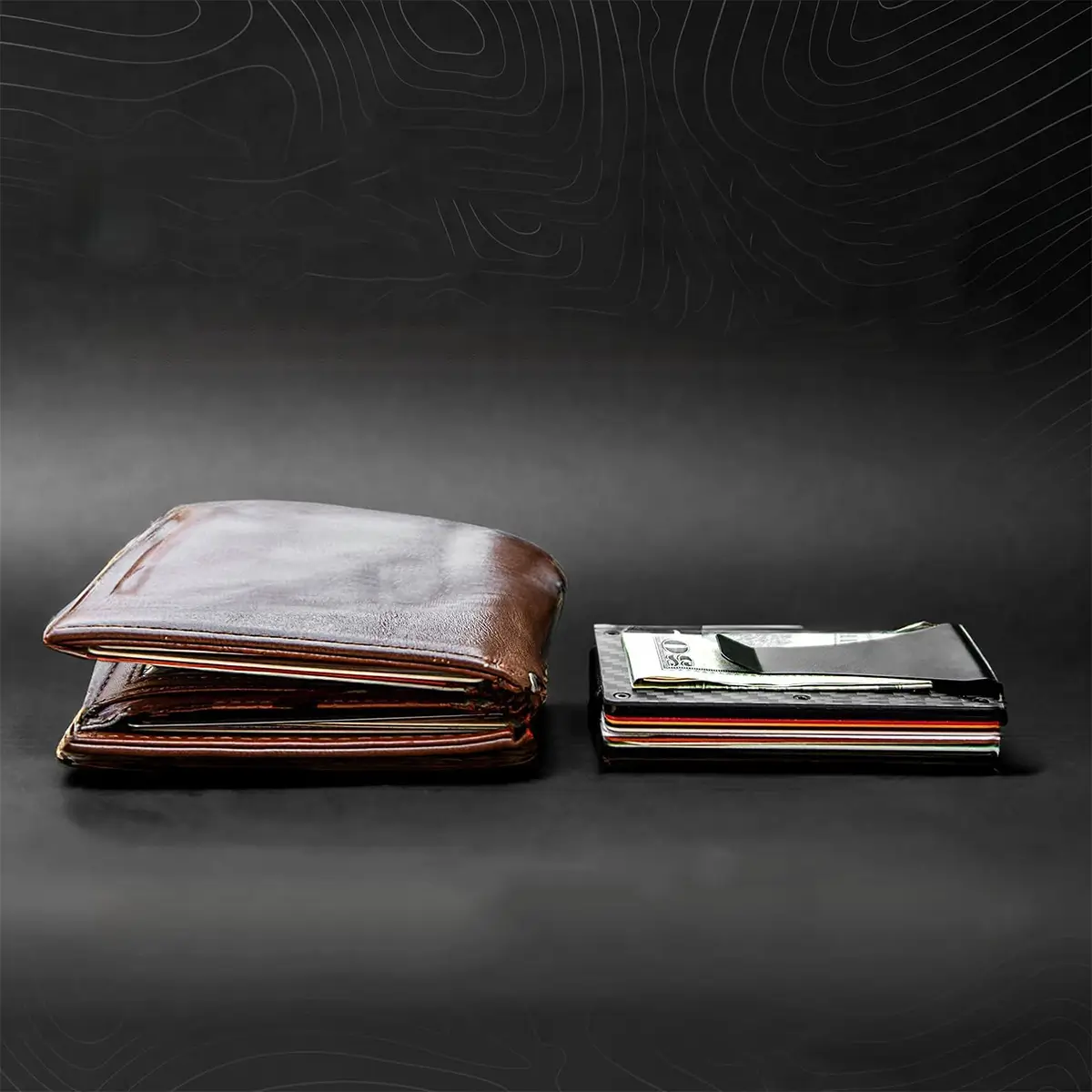 custom carbon fiber slim wallet