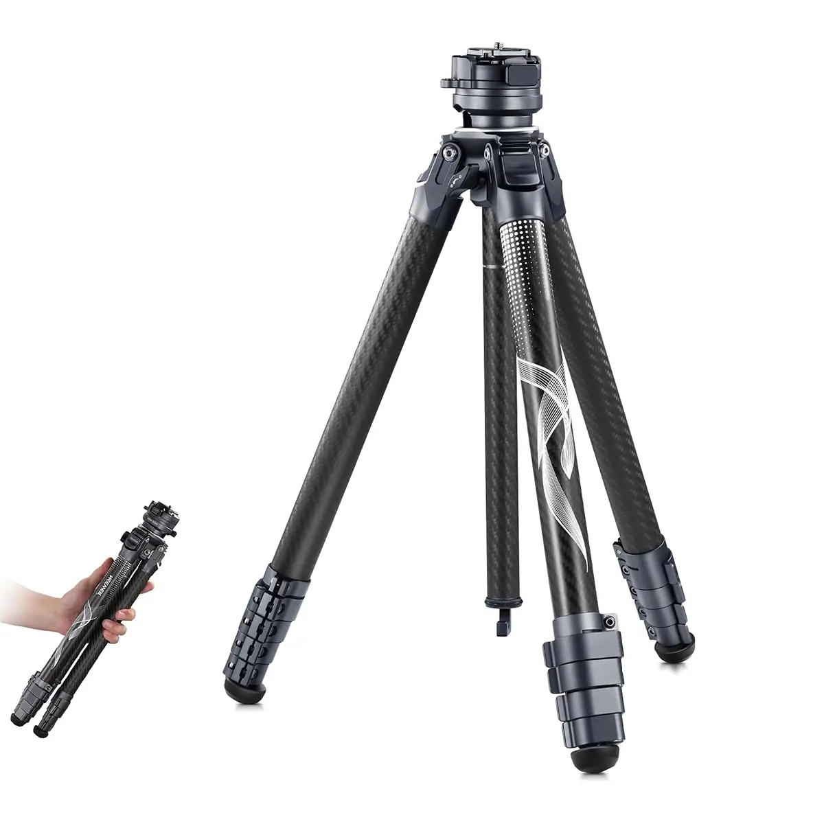 custom carbon fiber travel tripod