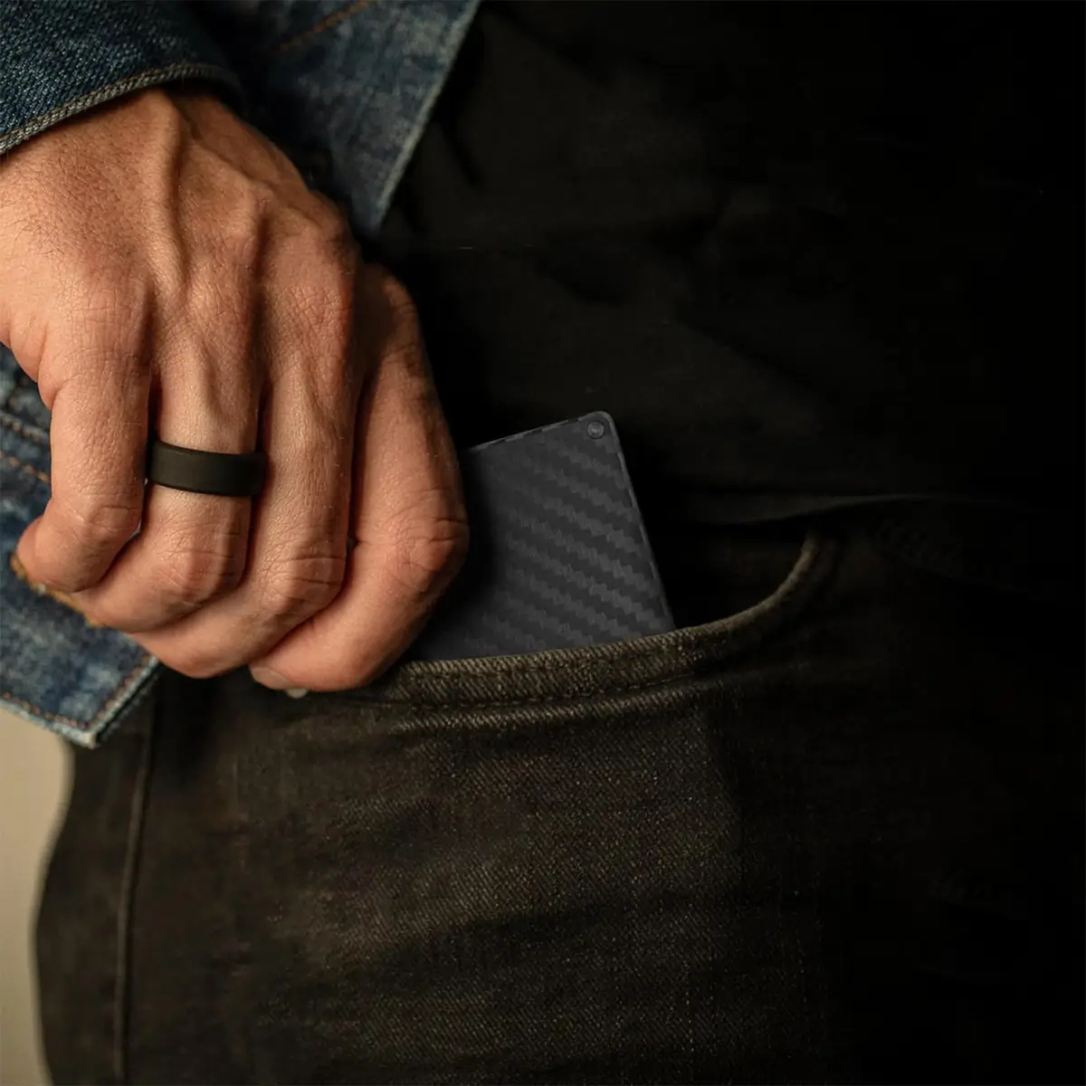 custom carbon fiber wallet for men