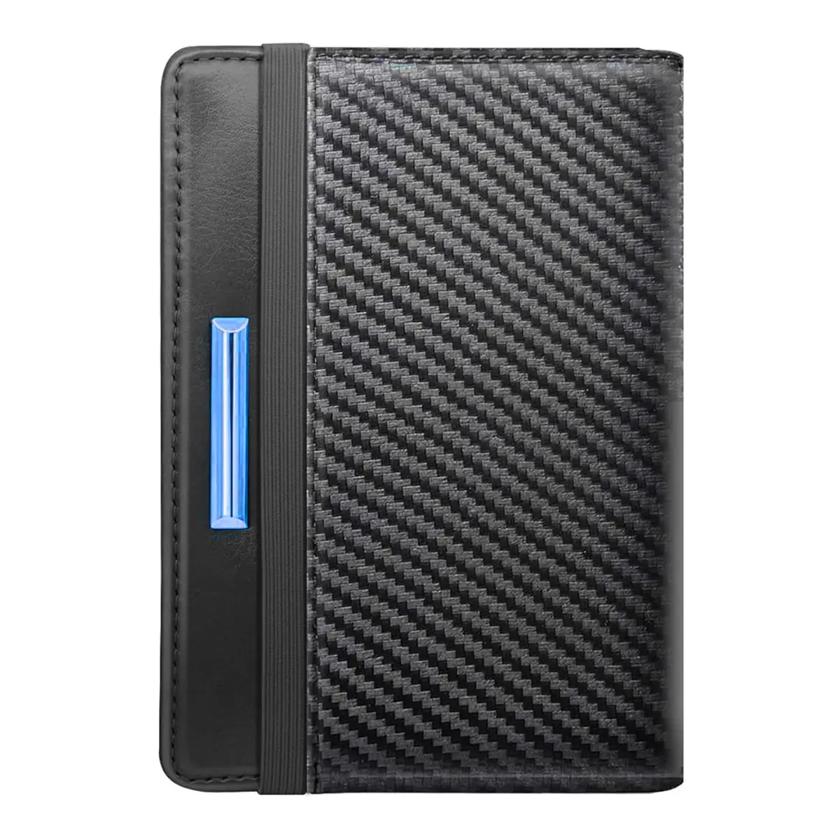 custom carbon fiber wallet with airtag
