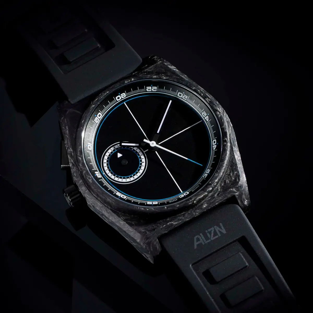 custom forged carbon fiber watch