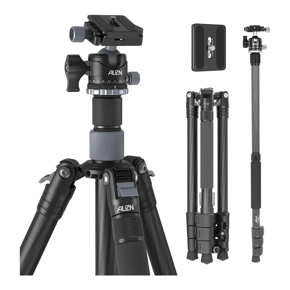 custom good carbon fiber tripod