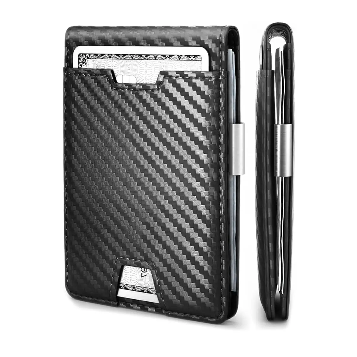 custom simply carbon fiber wallet