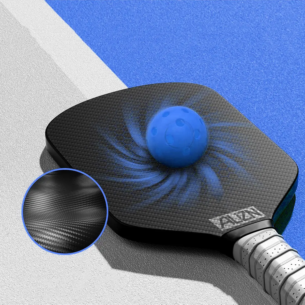 custom t700 carbon fiber pickleball paddle