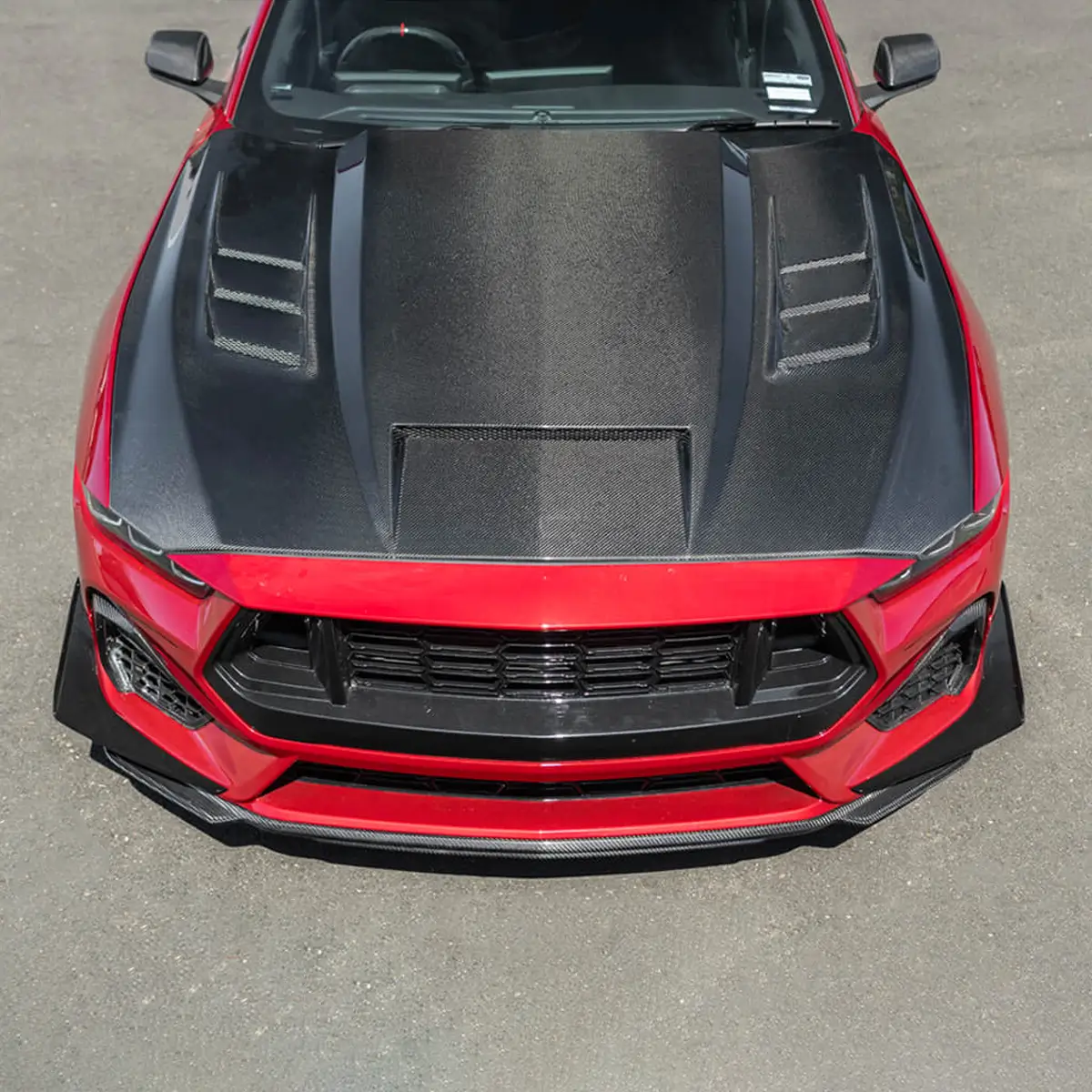 2024 mustang carbon fiber hood